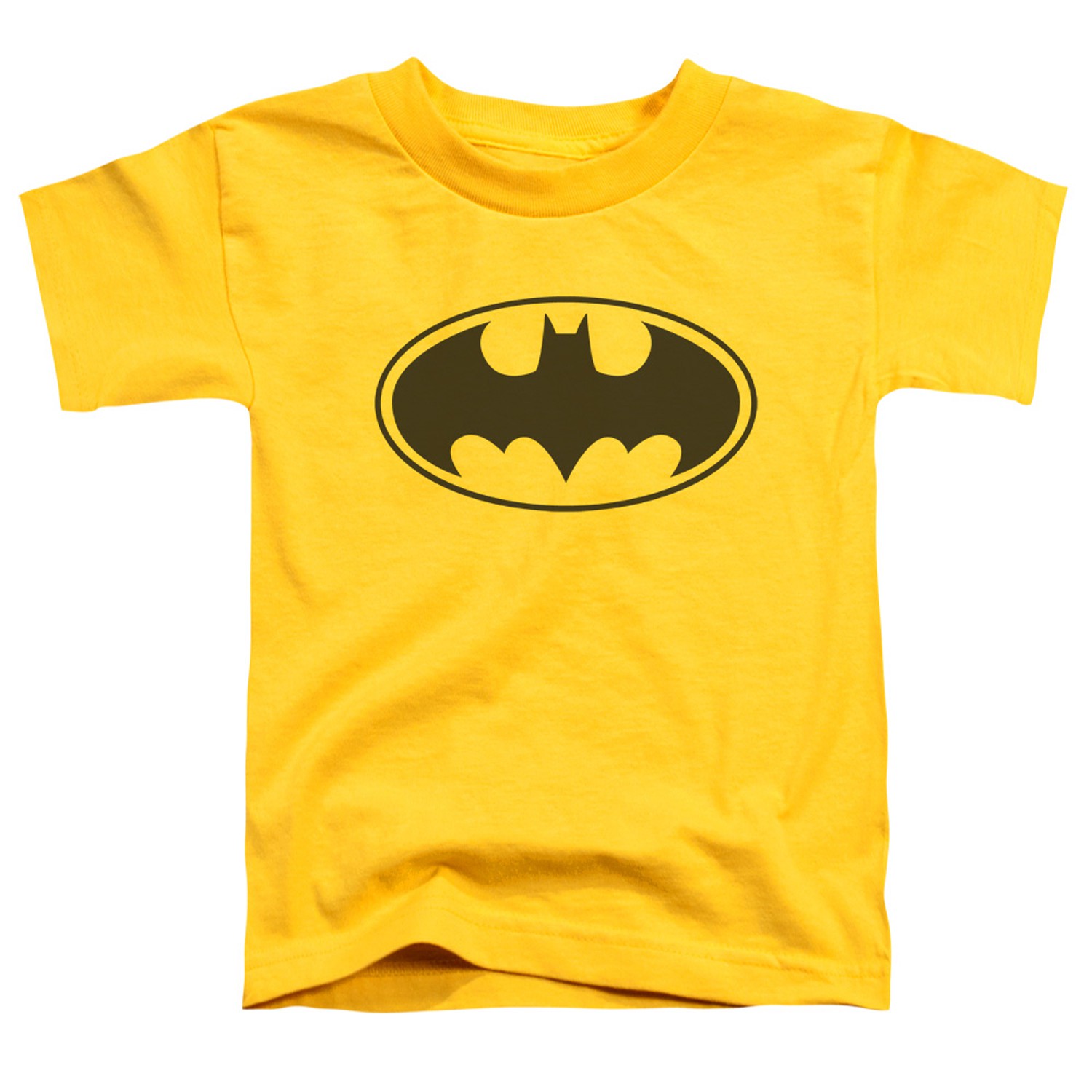 Batman Logo Toddlers Yellow Tshirt